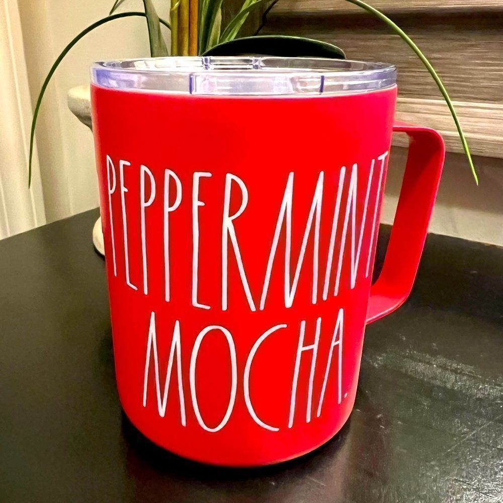 Rae Dunn Peppermint Mocha Christmas Travel Mug
